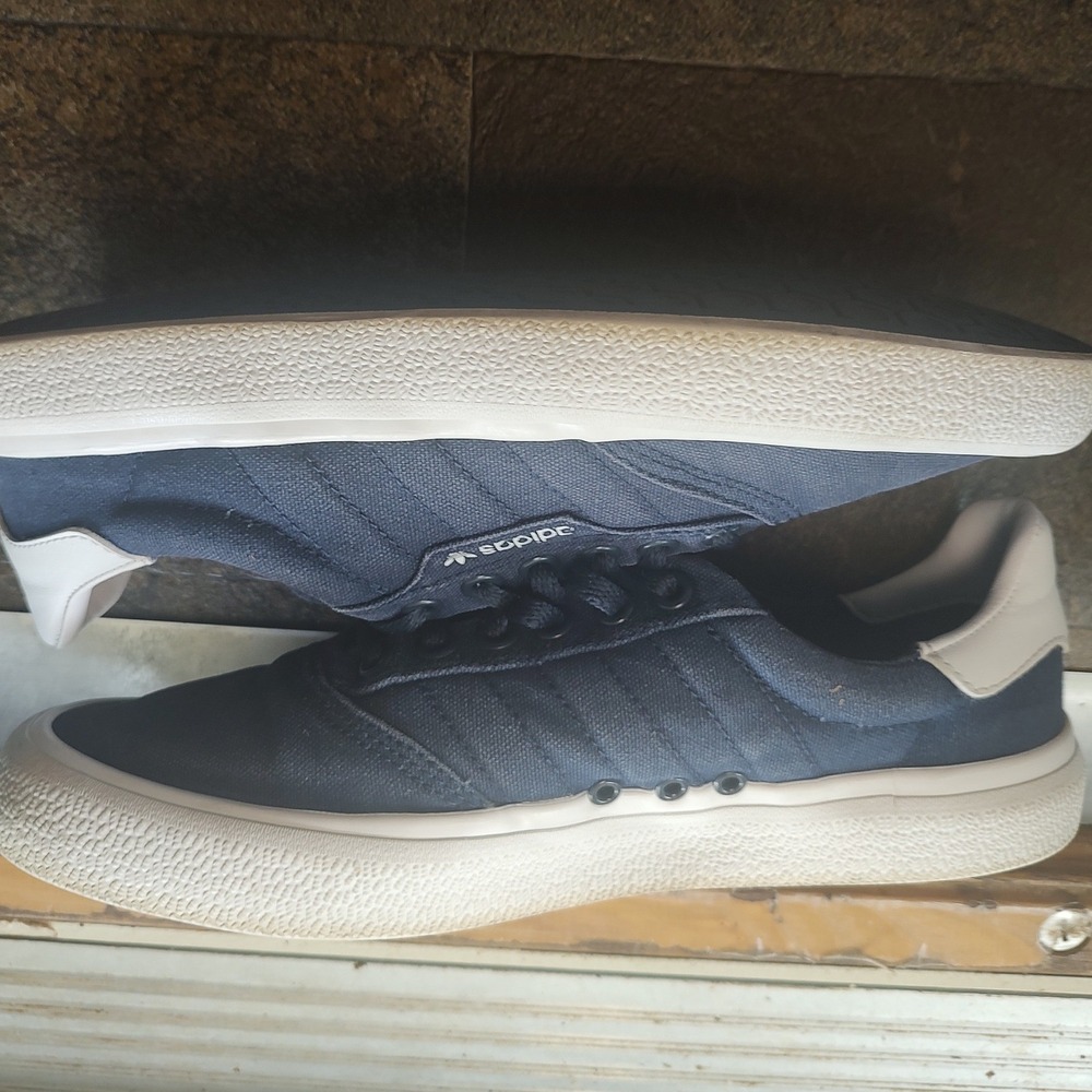Adidas Originals 3MC Navy Blue Canvas Low Top Skate Shoes B22707 Mens Sneaker - Picture 5 of 5